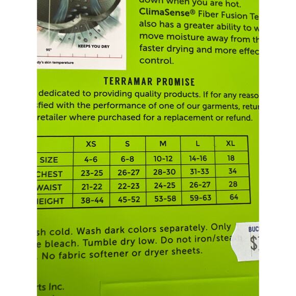 Terramar Kids Midweight Pants Base layer Ski Snow M - Picture 6 of 6